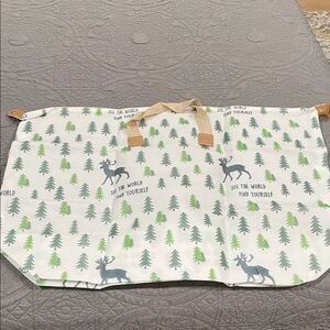 *4 for $10* Giant Tote Bag with Forest Print